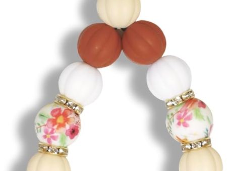 Silicone Bead Keychain Bracelet Wristlet Keychain Key Ring Bracelet Bangle Chain for Women Car Key Chain Ring