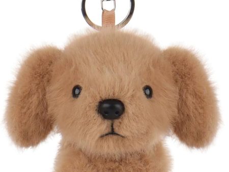 Apricot Lamb Plush Labrador Dog Puppy Stuffed Animal Soft Keychain for Kids Bag, Purse, Backpack, Handbag