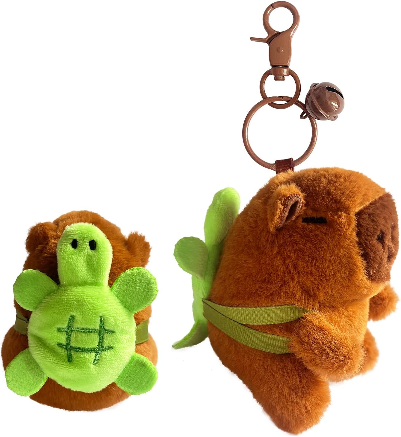 Capybara Plush Keychain Cute Gifts For Women Animal Lovers Girls Bag Charm Key Chains Handbags Backpacks Charms Accessories Turtle Bag